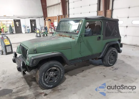 2002 Jeep Wrangler Se z USA, uszkodzony, nr VIN 1J4FA29P62P758139